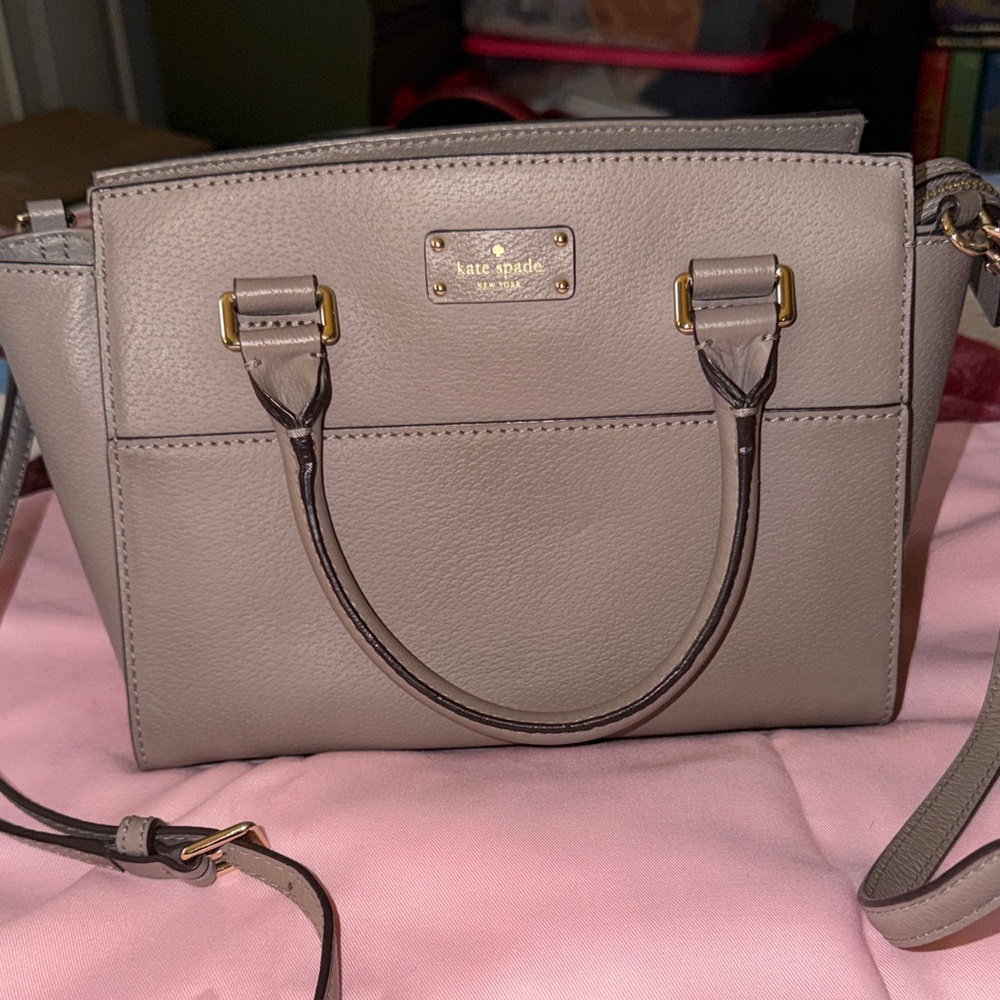 Kate Spade Taupe Satchel Bag